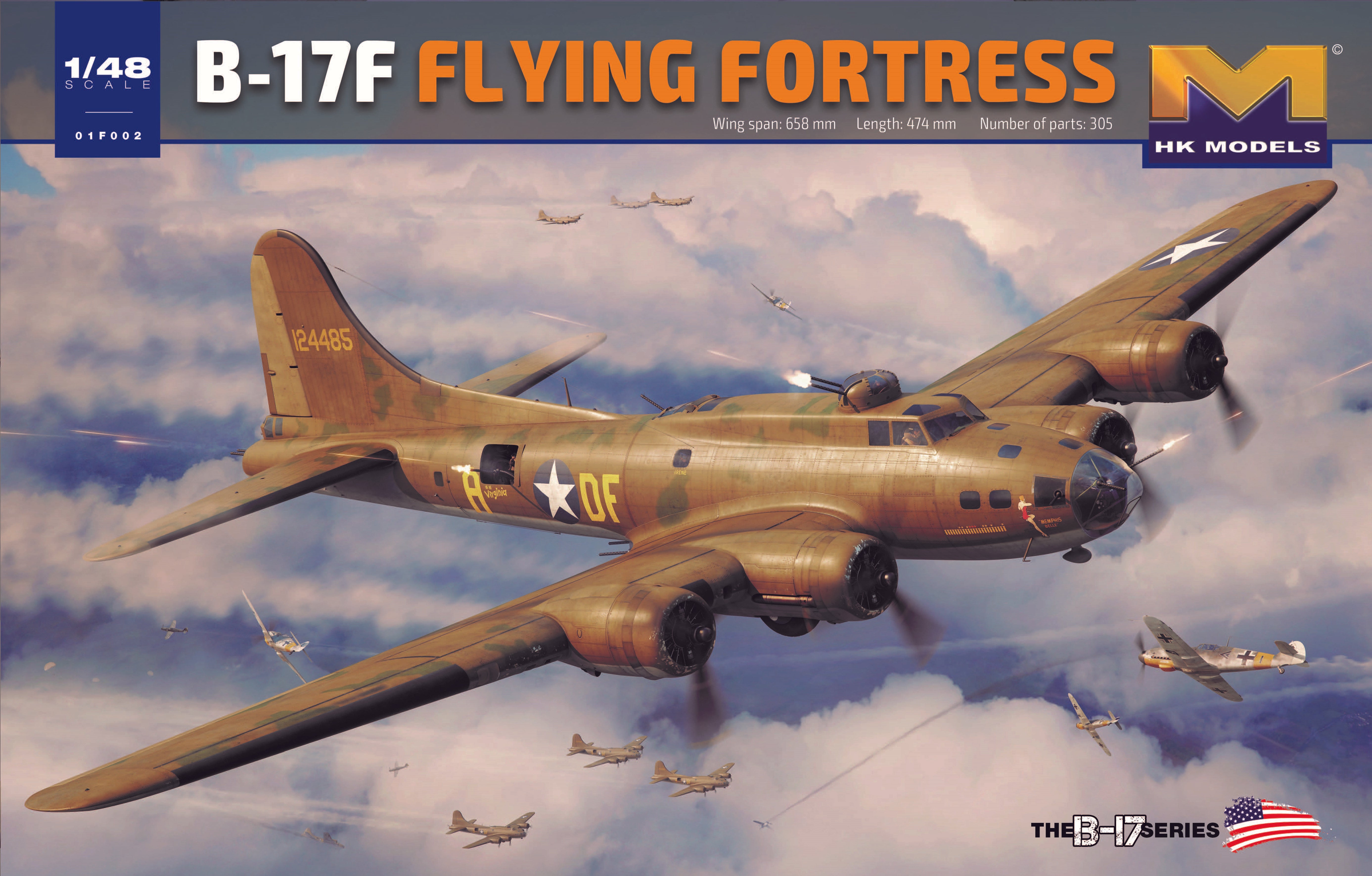 インテリア時計 Flying Fortress B-17 AMRY AIR FORCE A08017B Boeing B17G Flying Fortress